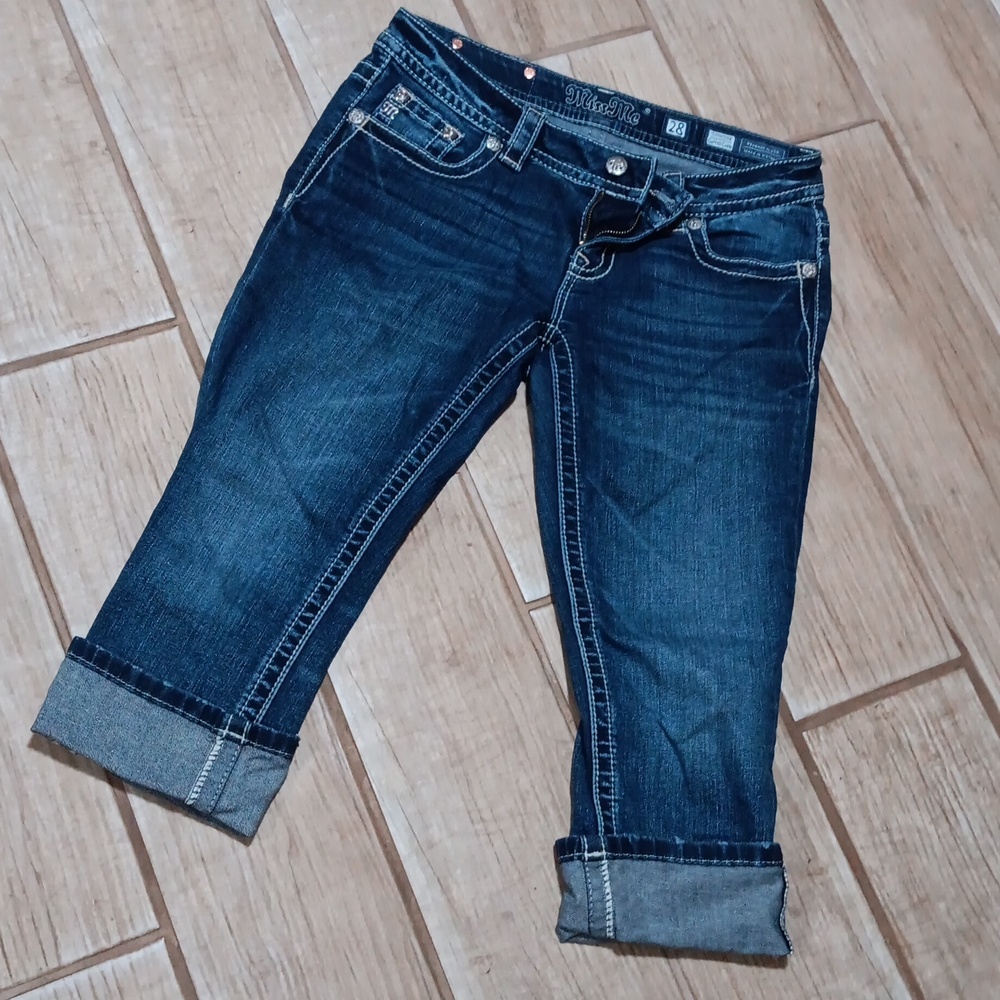 Miss me cuffed capris